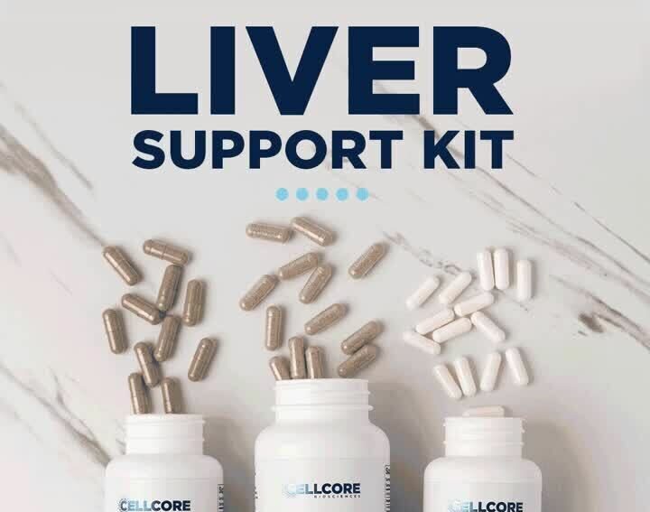 Image of several pill bottles for liver support.