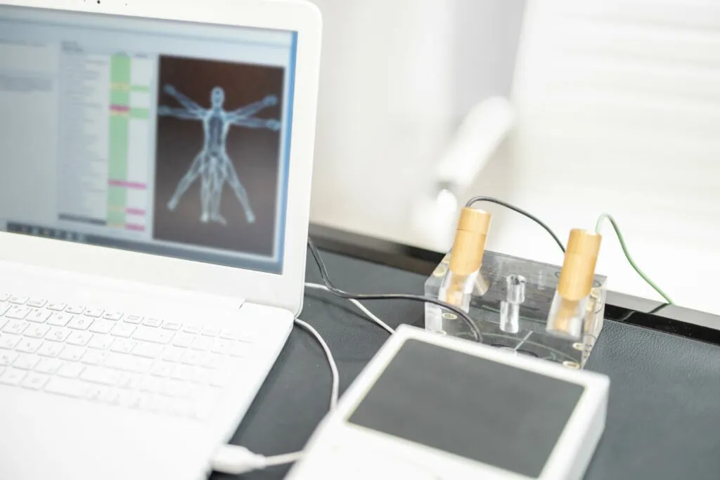 Bioenergetic testing device.