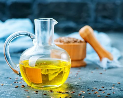 Image of oil in a bottle.