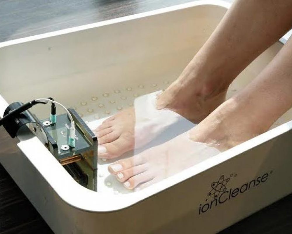 Ion detox footbath.