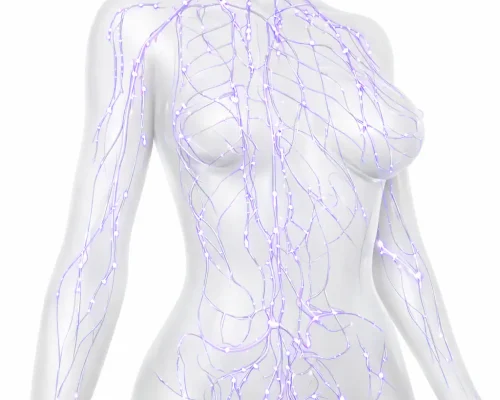 Lymphatic drainage massage supporting relaxation and wellness