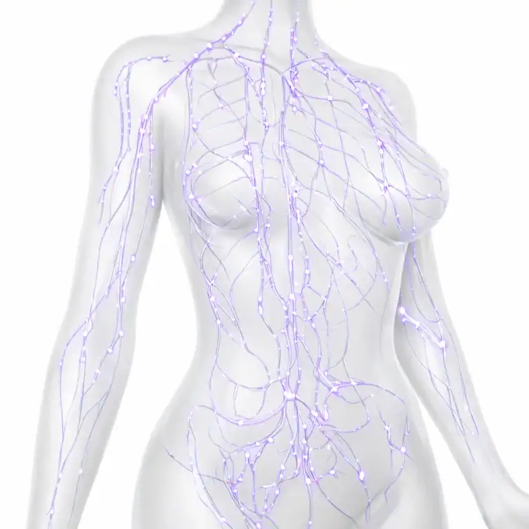 Lymphatic drainage massage supporting relaxation and wellness
