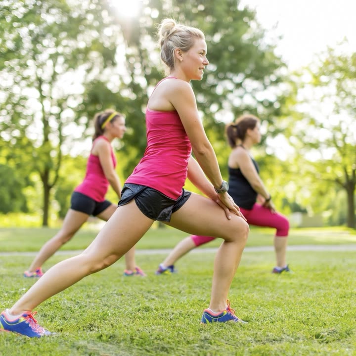 Woman exercising to support healthy lymphatic drainage and circulation